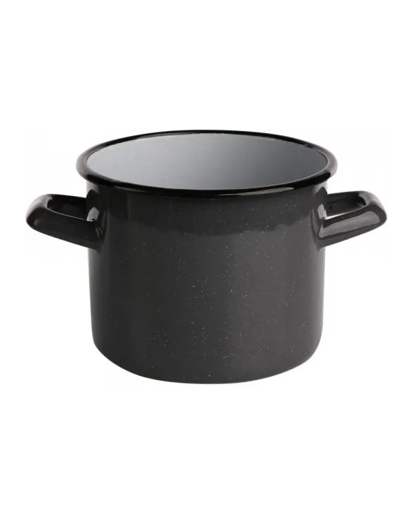 GARNEK PROSTY 14CM 1,65L SZARY NAKRAPIAN