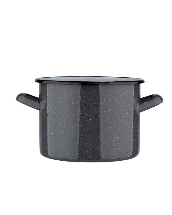 GARNEK PROSTY 16CM/2,2L SZARY NAKRAP