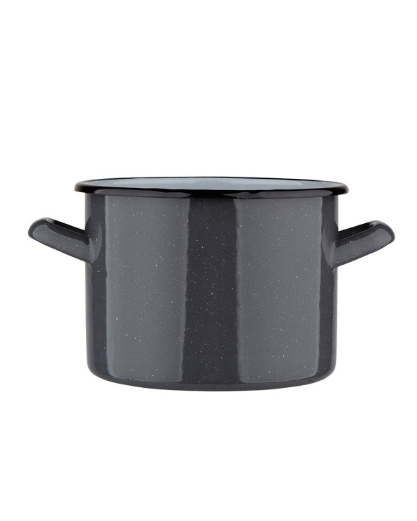 GARNEK PROSTY 18CM/3,6L SZARY NAKRAP