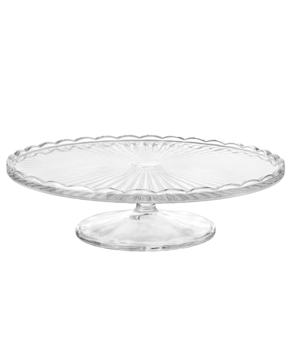 VENUS PATERA SZKLANA NA STOPCE 28CM.