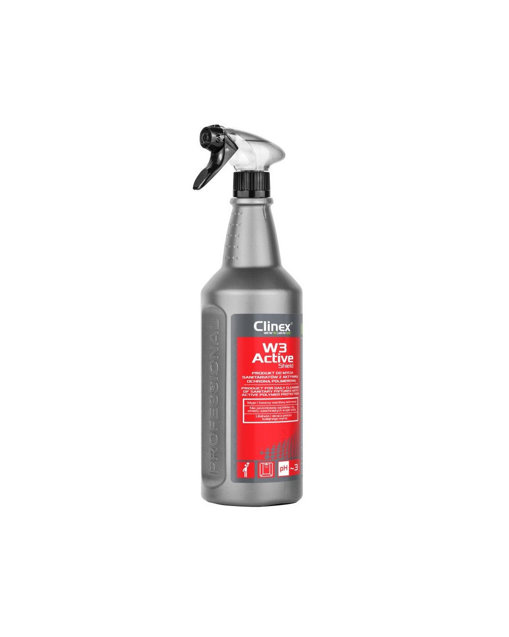 1L PŁYN DO MYCIA TOALET CLINEX W3 ACTIVE